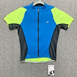 NWT Pearl Izumi Elite Awmi-Form Jersey Men's Medium Cycling Blue Green Hi Vis